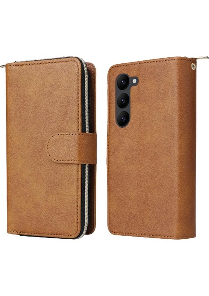 Samsung Galaxy S23 Artı Kart Tutucu Flip Kapak El Kayışı ile 9 (Yurt Dışından)
