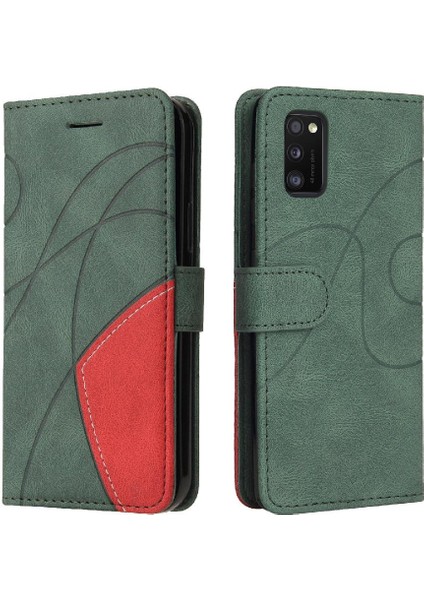 Kart Yuvası Standı Kickstand Koruyucu Pu ile Samsung Galaxy Case Için Kılıf (Yurt Dışından)