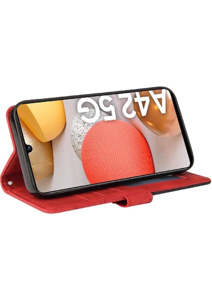 Kart Yuvası Standı ile Samsung Galaxy Case 5g Için Kılıf Pu Deri Flip Folio (Yurt Dışından)