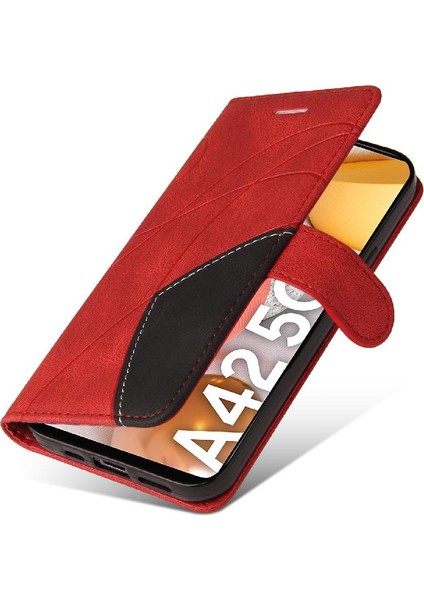Kart Yuvası Standı ile Samsung Galaxy Case 5g Için Kılıf Pu Deri Flip Folio (Yurt Dışından)