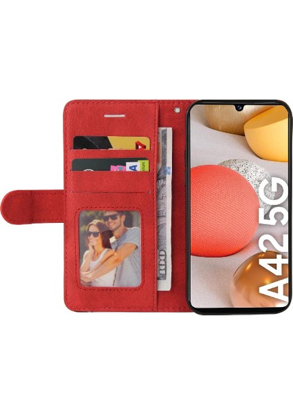 Kart Yuvası Standı ile Samsung Galaxy Case 5g Için Kılıf Pu Deri Flip Folio (Yurt Dışından)