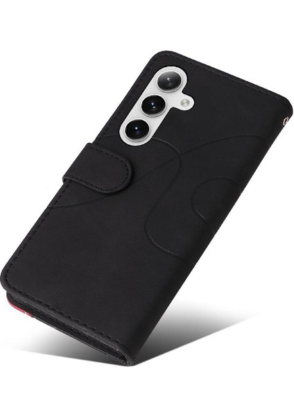 Samsung Galaxy S24 Artı Pu Deri Flip Folio Kılıf Kart Yuvası ile (Yurt Dışından)