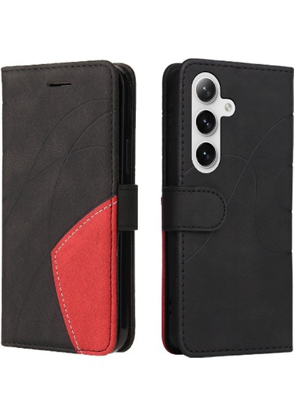 Samsung Galaxy S24 Artı Pu Deri Flip Folio Kılıf Kart Yuvası ile (Yurt Dışından)