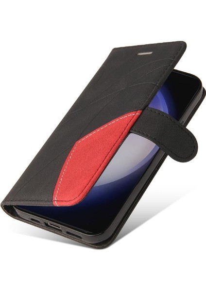 Samsung Galaxy S24 Artı Pu Deri Flip Folio Kılıf Kart Yuvası ile (Yurt Dışından)