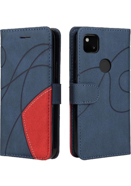Google Piksel 4A Pu Deri Flip Folio Kılıf Için Kılıf Kickstand Koruyucu (Yurt Dışından)