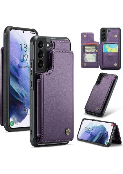 Samsung Galaxy S21 Pu Deri Kickstand Rfıd Ince Için Caseme Cüzdan Kılıf (Yurt Dışından)