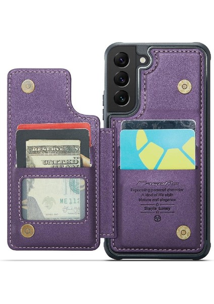 Samsung Galaxy S21 Pu Deri Kickstand Rfıd Ince Için Caseme Cüzdan Kılıf (Yurt Dışından) modelleri