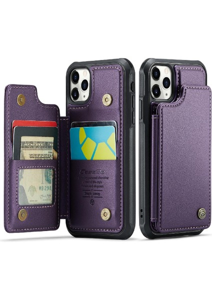 IPhone 11 Pro Kart Tutucu Ince Darbeye Dayanıklı Durumda Pu (Yurt Dışından)
