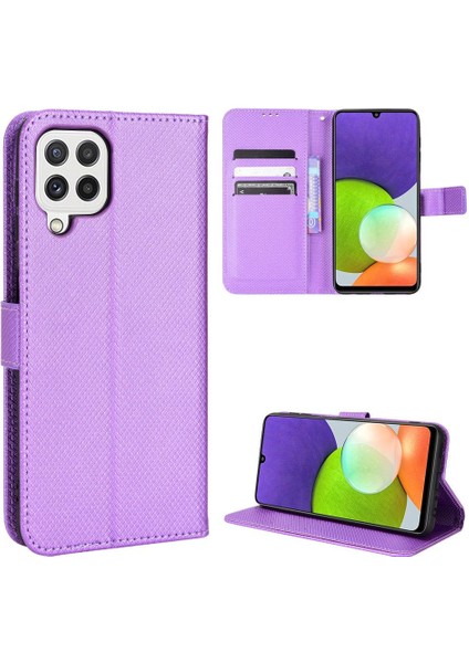 Samsung Galaxy A22 4g Manyetik Cüzdan Kickstand Kart Tutucu Kapak (Yurt Dışından)