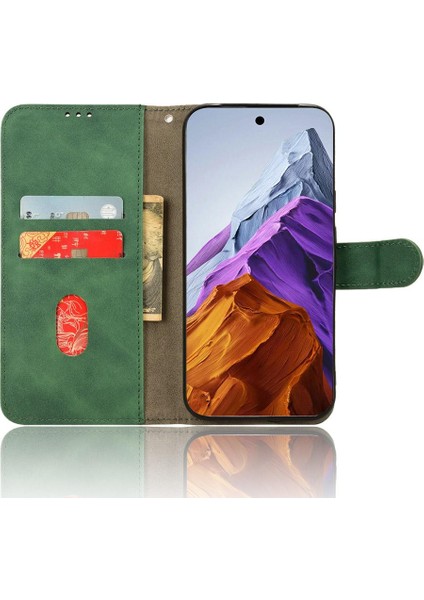 Kart Tutucu Kickstand Kart Ekleme Folyo ile Google Pixel 9 Için Kılıf (Yurt Dışından)