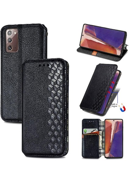Samsung Galaxy Not 20 Için Kılıf Moda Tasarım Cüzdan Fonksiyonu Zarif (Yurt Dışından)