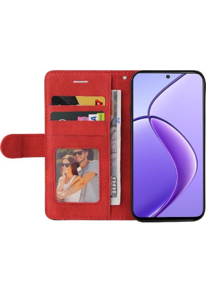 Realme 12 5g Kickstand Koruyucu Pu Deri Flip Folio Kılıf Için Flip Case (Yurt Dışından) fırsatları