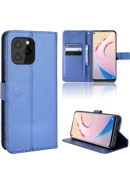 Oukitel C21 Pro Kickstand Manyetik Cüzdan Kapak Kart Tutucu Için Kılıf (Yurt Dışından)