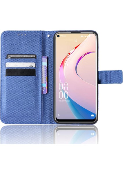 Oukitel C21 Pro Kickstand Manyetik Cüzdan Kapak Kart Tutucu Için Kılıf (Yurt Dışından)