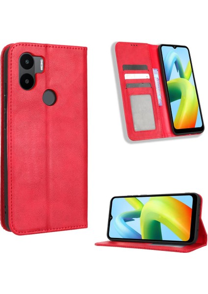 Xiaomi Redmi A1 Artı Pu Deri Manyetik Kapatma Cüzdan (Yurt Dışından)