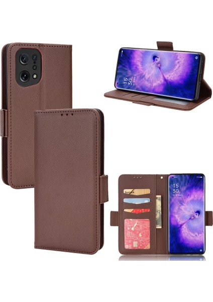 Oppo Bulmak Için Kılıf X5 Pu Deri Yan Toka Manyetik Cüzdan Kart Yuvaları (Yurt Dışından)