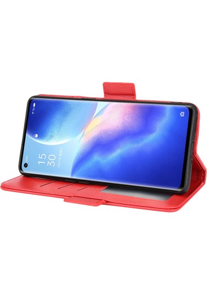 Oppo Oppo 5 Pro Için Kılıf Manyetik Yan Toka Pu Deri Cüzdan Kart Yuvaları (Yurt Dışından) fırsatları
