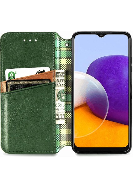 Samsung Galaxy A22 5g Cüzdan Fonksiyonu Için Kılıf Moda Tasarım Deri (Yurt Dışından) fırsatları