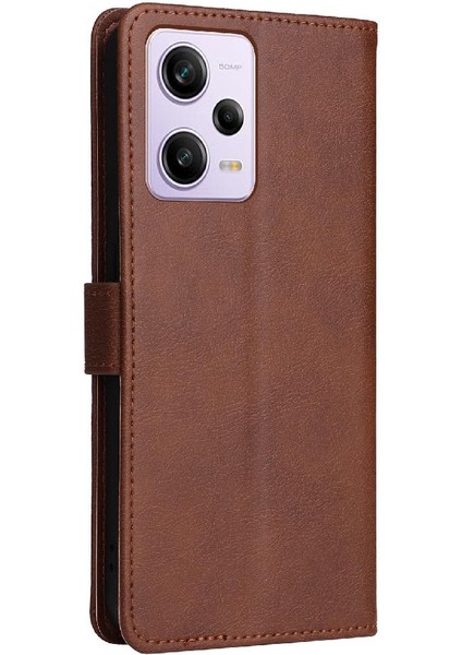 Xiaomi Poco X5 Pro 5g Için Flip Case Klasik Düz Renk Iş Cüzdan (Yurt Dışından)