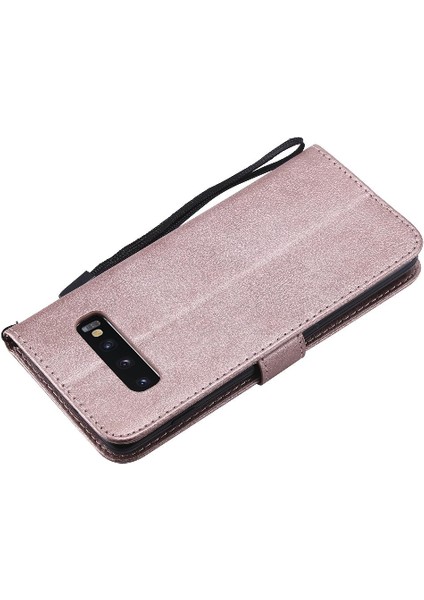 Kart Yuvası ile Samsung Galaxy S10 Artı Klasik Düz Renk Için Flip Case (Yurt Dışından) indirimleri