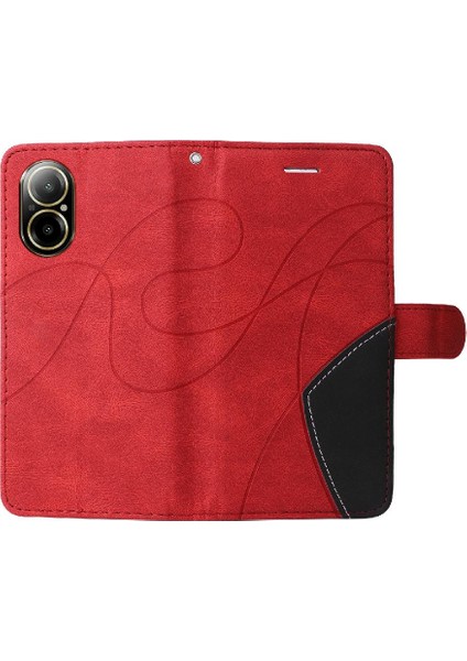 Realme C67 4g Kickstand Koruyucu Pu Deri Flip Folio Için Flip Case (Yurt Dışından) indirimleri