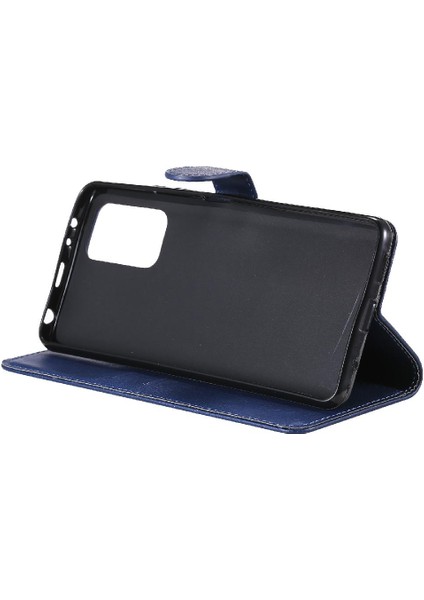 Xiaomi Redmi Not 10 Pro Için Flip Case Klasik Katı Renk Kart Yuvası ile (Yurt Dışından)