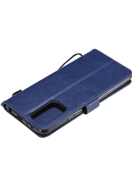 Xiaomi Redmi Not 10 Pro Için Flip Case Klasik Katı Renk Kart Yuvası ile (Yurt Dışından)