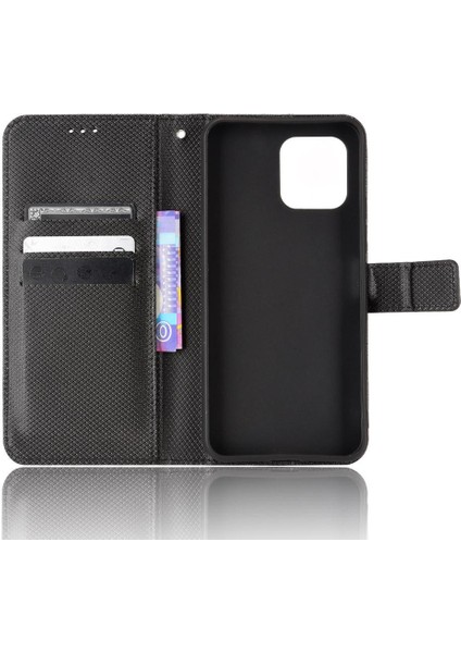 Oukitel C21 Pro Kickstand Manyetik Cüzdan Kapak Kart Tutucu Için Kılıf (Yurt Dışından)