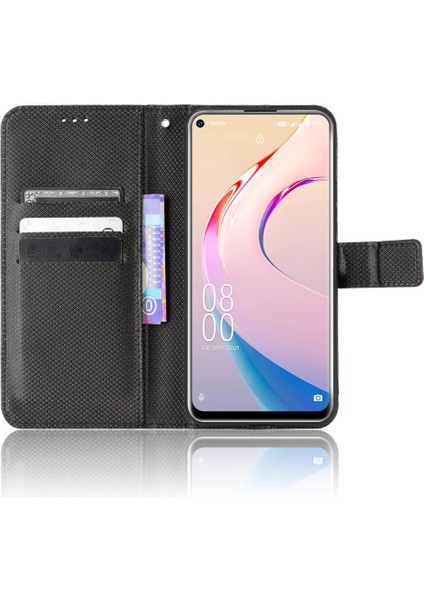 Oukitel C21 Pro Kickstand Manyetik Cüzdan Kapak Kart Tutucu Için Kılıf (Yurt Dışından)