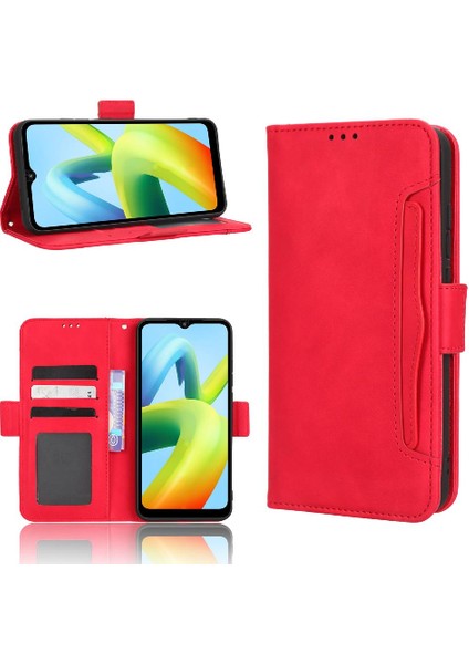 Xiaomi Redmi A1 Artı Ayarlanabilir Ayrılabilir Kart Tutucu Manyetik Kapatma Deri Cüzdan Kapak (Yurt Dışından)