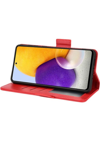 Samsung Galaxy A73 5g Yan Toka Pu Deri Manyetik Kart Yuvaları (Yurt Dışından)