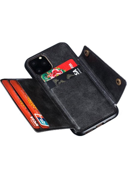 Iphone 11 Için Cüzdan Durumda Pro Max Cüzdan Durumda Kart Tutucu Buit Demir (Yurt Dışından)
