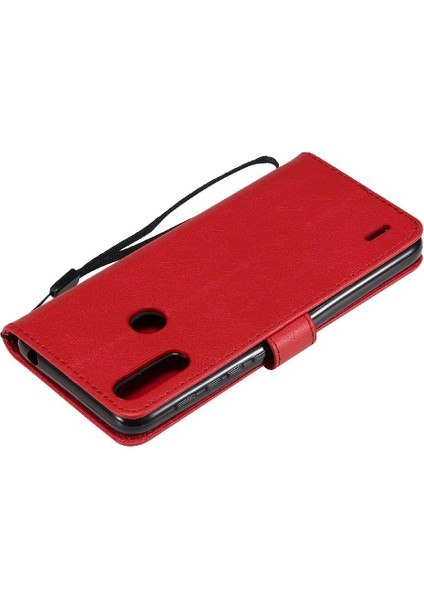 Motorola Moto E7 Güç Iş Cüzdan Telefon Kılıfı Için Kart ile Flip Case (Yurt Dışından)