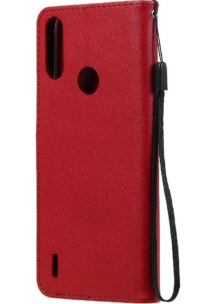 Motorola Moto E7 Güç Iş Cüzdan Telefon Kılıfı Için Kart ile Flip Case (Yurt Dışından)