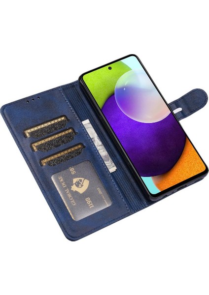 Samsung Galaxy A33 5g Için Cüzdan Durumda Tüm Yuvarlak Koruma Kartı Kabartmalı (Yurt Dışından)