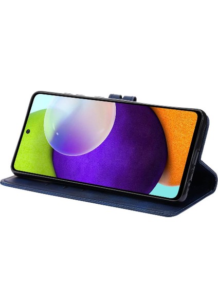 Samsung Galaxy A33 5g Için Cüzdan Durumda Tüm Yuvarlak Koruma Kartı Kabartmalı (Yurt Dışından)