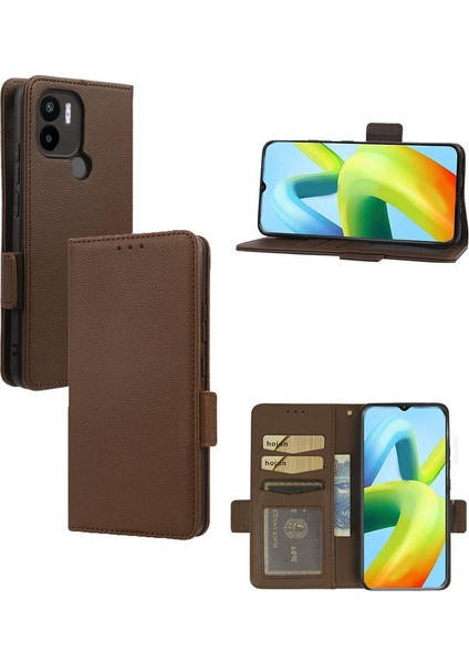 Xiaomi Redmi A1 Artı Manyetik Yan Toka Cüzdan Pu Deri Kart (Yurt Dışından)