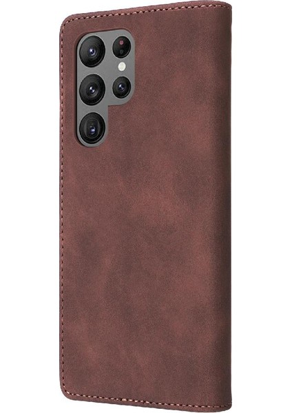 Samsung Galaxy S23 Için Flip Case Ultra Kapak Kapak Basit Iş Cüzdan (Yurt Dışından)