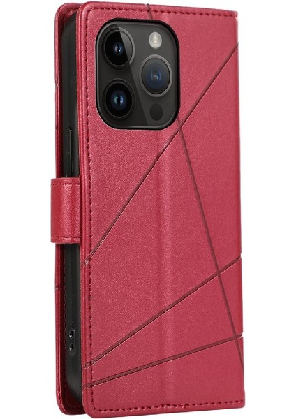 Iphone 14 Için Flip Case Pro Darbeye Şok Emici Üç Kart Yuvaları (Yurt Dışından)