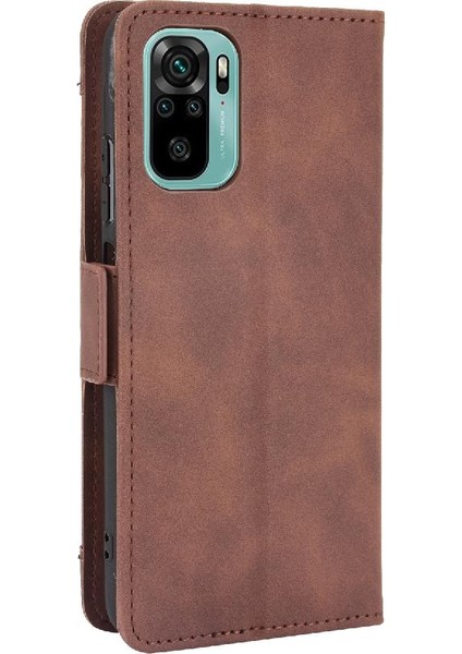 Xiaomi Redmi Için Not 10 4g Ayarlanabilir Ayrılabilir Kart Tutucu Manyetik Kapatma Deri Cüzdan Kapak (Yurt Dışından)