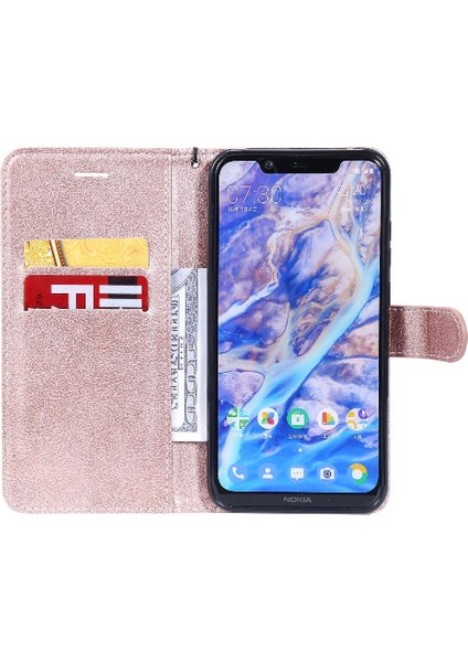 Kart Yuvası Klasik Düz Renk Iş Cüzdan ile Nokia X7 Için Flip Case (Yurt Dışından)