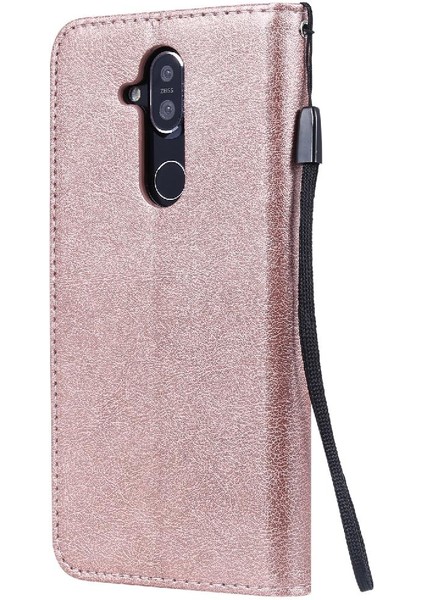 Kart Yuvası Klasik Düz Renk Iş Cüzdan ile Nokia X7 Için Flip Case (Yurt Dışından)