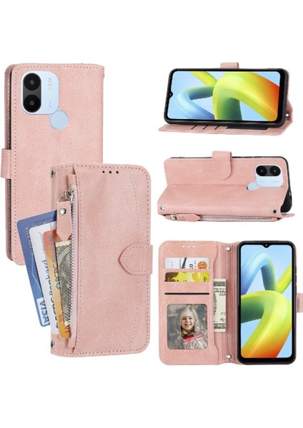 Xiaomi Redmi A1 Artı Pu Deri Kart Tutucu Manyetik Kapatma Için Flip Case (Yurt Dışından)
