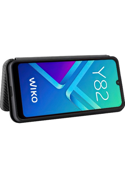 Wiko Y82 Deri Folio Flip Case Kart Ekleme Tam Koruma Için Kılıf (Yurt Dışından) modelleri