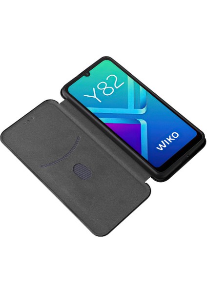 Wiko Y82 Deri Folio Flip Case Kart Ekleme Tam Koruma Için Kılıf (Yurt Dışından) indirimleri