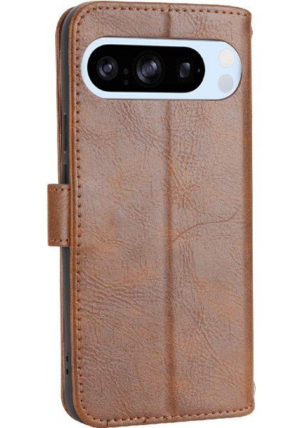 Google Piksel 9 Kart Tutucu Kayış Manyetik Kapatma Kickstand Için Flip Case (Yurt Dışından)
