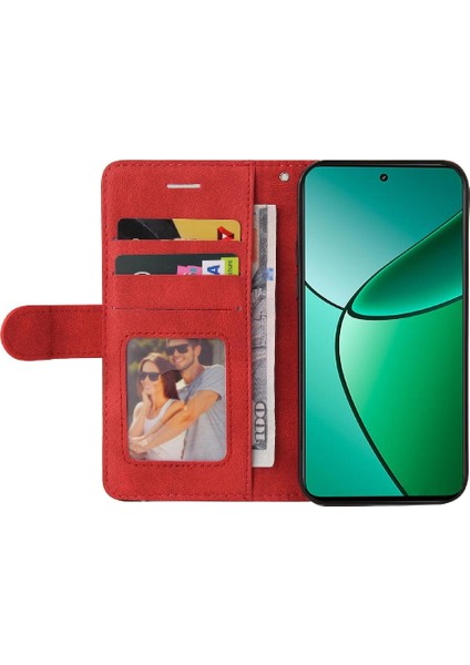 Kart Yuvası Standı ile Realme 12 Artı Için Flip Case Pu Deri Flip Folio (Yurt Dışından) indirimleri