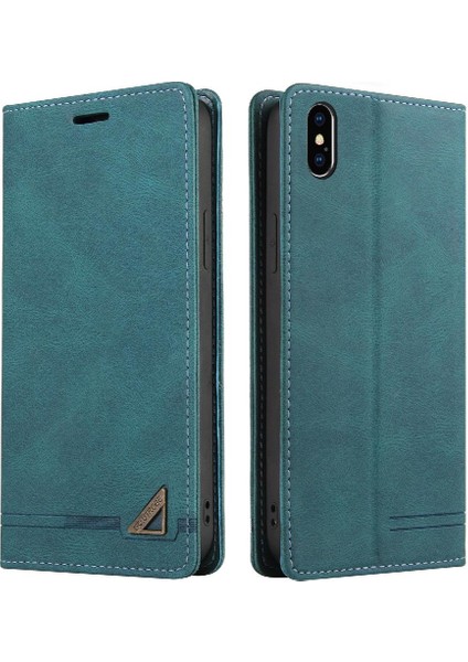 IPhone Xs Max Premium Deri Kickstand Iki Kart Yuvaları Premium Kılıf (Yurt Dışından)