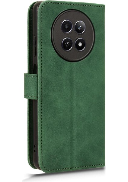 Kart Tutucu Kickstand ile Realme 12 5g Deri Folio Flip Case Için Kılıf (Yurt Dışından) modelleri