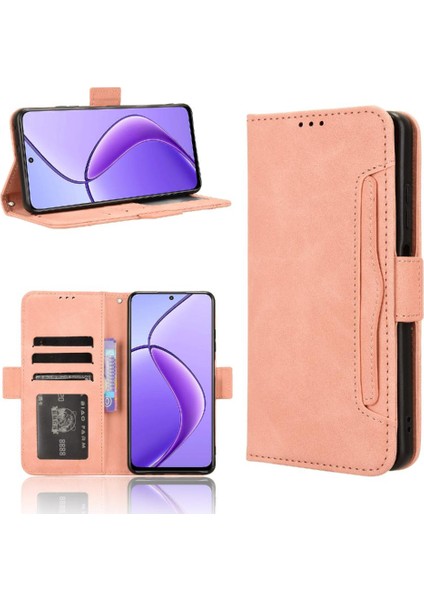 Realme 12 5g Manyetik Kapatma Deri Cüzdan Kapağı Için Kılıf Ayarlanabilir (Yurt Dışından)